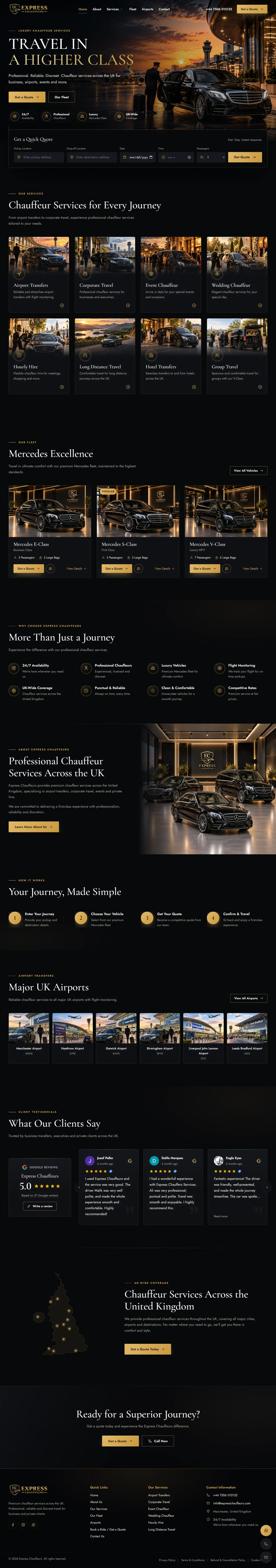Website For Express Chauffeurs