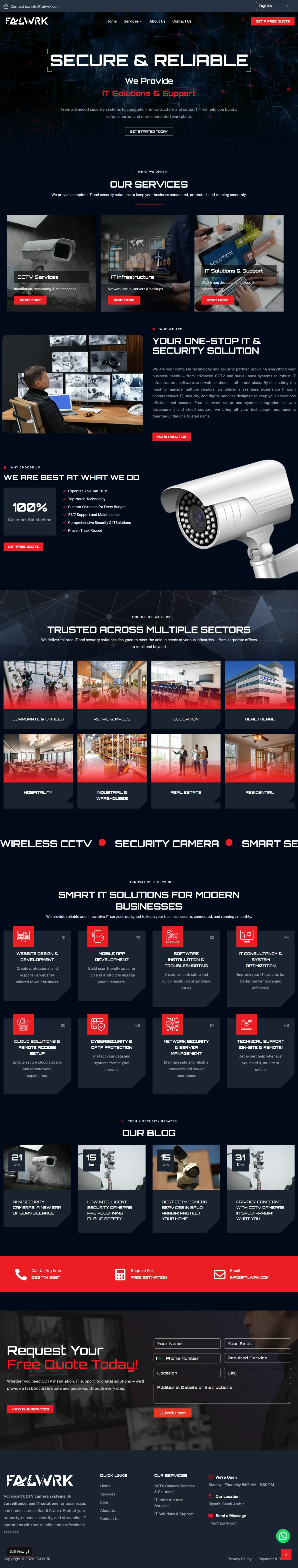 IT & Security — Service Website